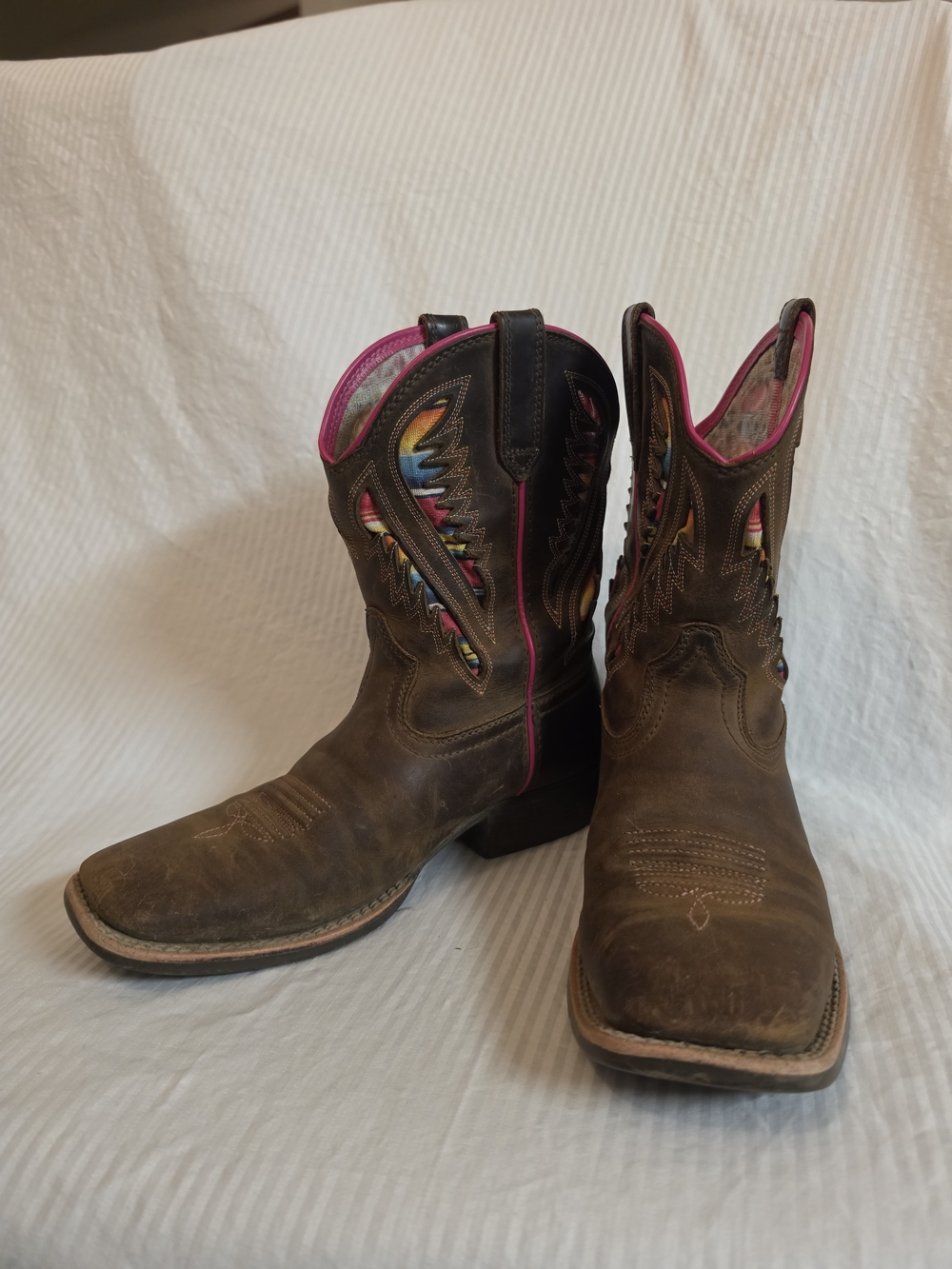 Ariat Kids' Quickdraw VentTEK Western Cowboy Boots - Picture 3 of 9
